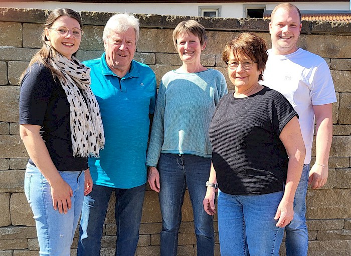 (v.l.n.r. Verena Heel, Andreas Hähnel, Susanne Conradi, Georgia Weis, Philipp Müller)